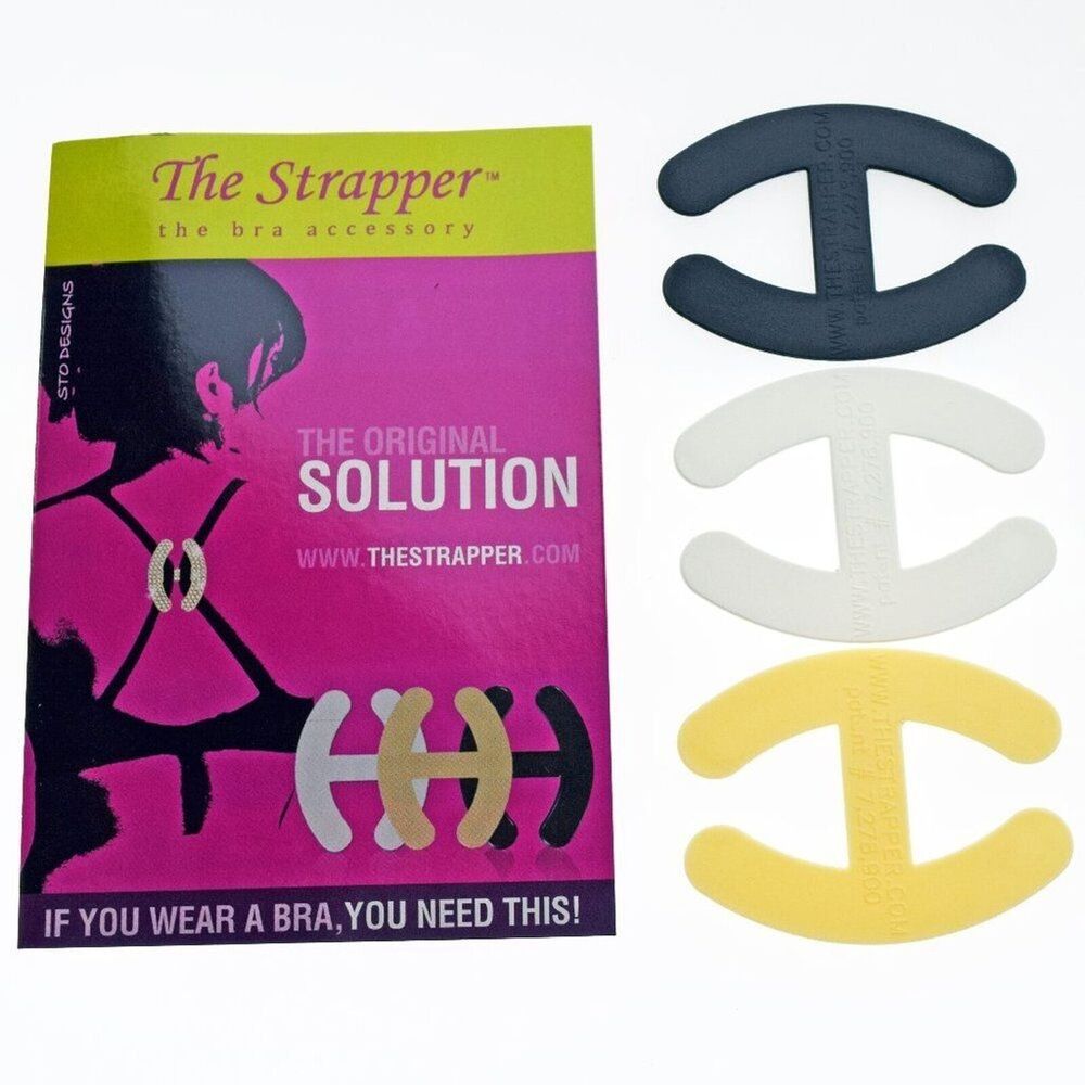 The Strapper - Bra Strap Accessory 3 pack "if you wear a bra, you need this!"